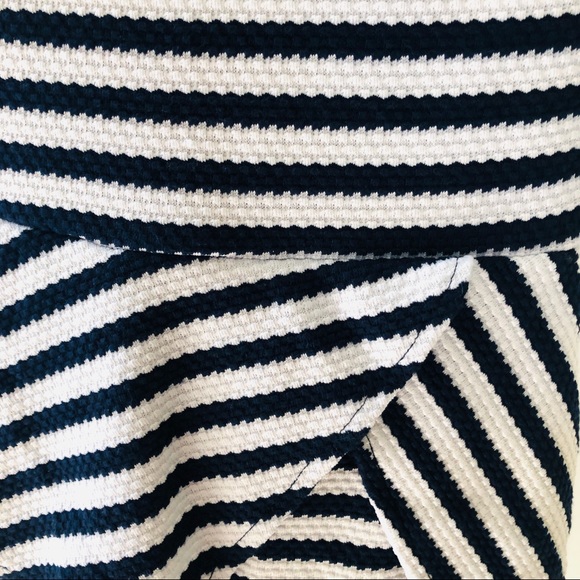 Striped Peplum Midi Dress - Picture 7 of 9